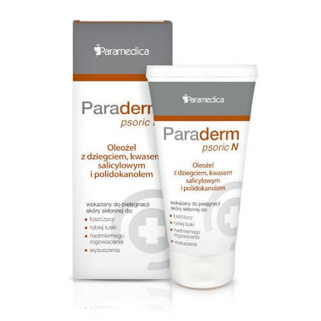 Paraderm Psoric N Oleożel z dziegciem, kwasem salicylowym i polidokanolem 85 g
